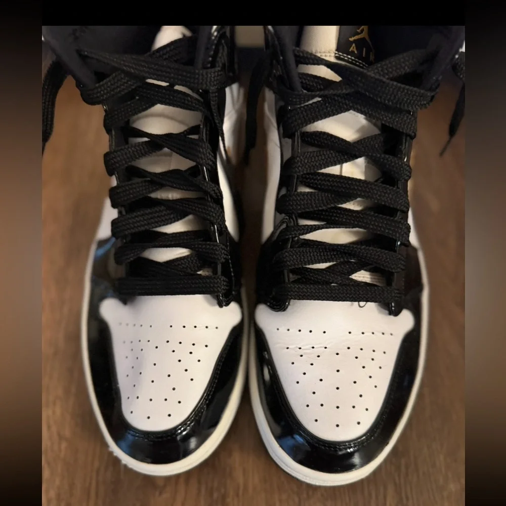 Jordan 1’s Black and Gold High-Top Sneakers